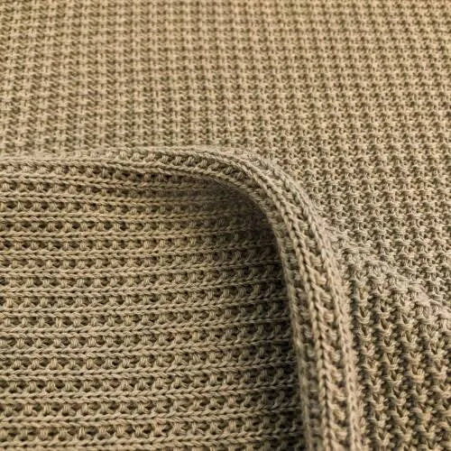 Waffle Weave Knit Fabric - Soft and Versatile Textile