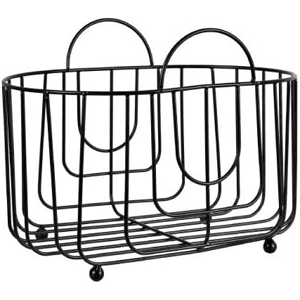 Modern Black Wire Napkin Holder – Minimalist Tabletop Organizer