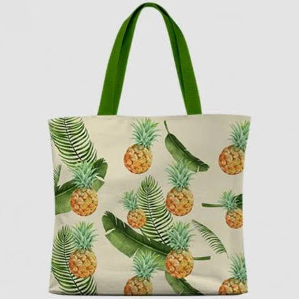 Pineapple Paradise Canvas Tote Bag – Stylish and Versatile Carry-All