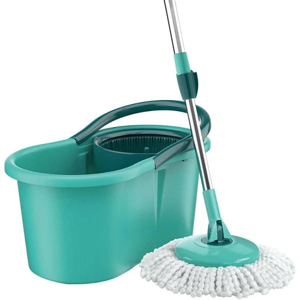 Spin Mop and Bucket Set with 360-Degree Rotating Head – Easy Wringing System