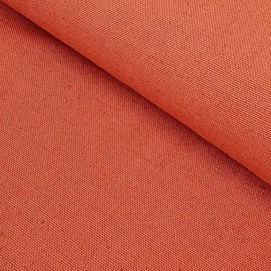 Rust Orange Linen Fabric – Durable and Stylish